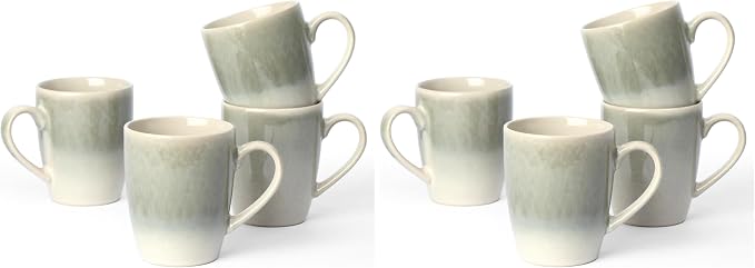 famiware Coffee Mugs Set, 13 oz Mug Set of 4, Stoneware Cups by Famiware
