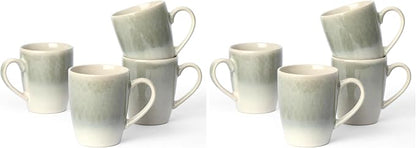 famiware Coffee Mugs Set, 13 oz Mug Set of 4, Stoneware Cups by Famiware