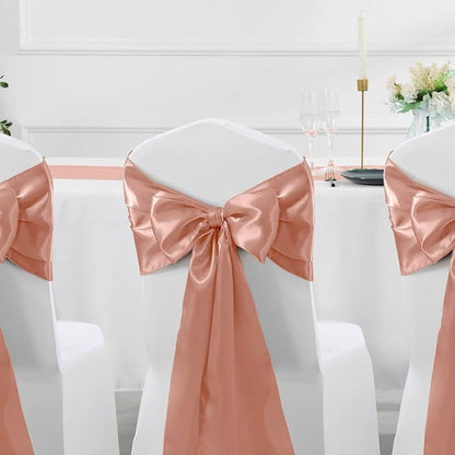 Manyshofu Rose Gold Satin Table Runner 12x72 - Image 6