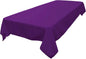 LA Linen Polyester Poplin Washable Rectangular Tablecloth, Stain and Wrinkle Resistant Table Cover 60x90, Fabric Table Cloth for Dinning, Kitchen, Party, Holiday 60 by 90-Inch, Purple