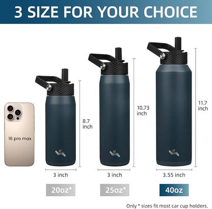 Konokyo 40 oz Insulated Stainless Steel Water Bottle - Image 5