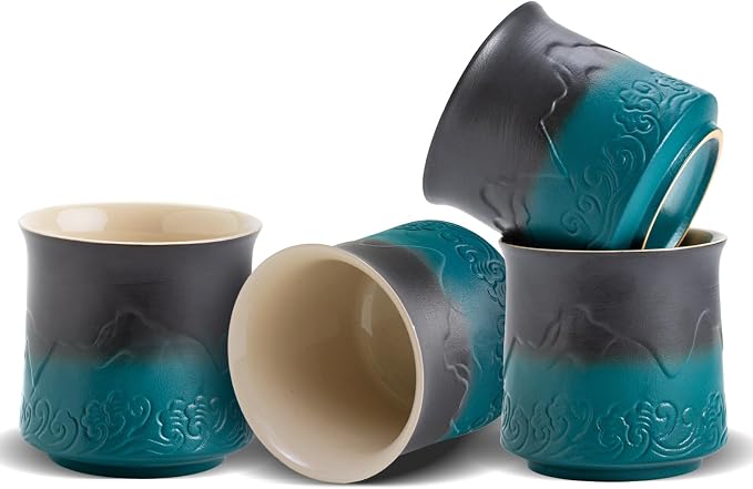 ZENS Japanese Tea Cups Set of 4 by ZENSLIFESTYLE