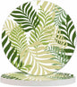 Green Palm Tree Leaves Coaster for Drinks Individual Tropical Summer Floral Leaf Nature Organic Plant Presents for Housewarming Birthday and Family 100% Diatomite 4''X 4'',2 Pack