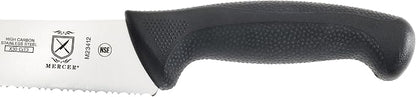 Mercer Culinary M23412 Millennia Black Handle, Wide Fine Sawtooth Blade - Image 5
