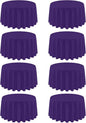 8 Pack Round Tablecloth 90 Inch Purple Tablecloth for Round Tables, Washable Polyester Table Cloth Stain and Wrinkle Resistant Decorative Table Cover for Wedding Party Dining Banquet