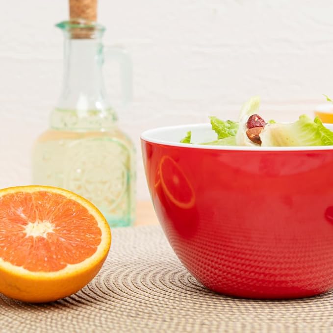 Set of 6 Large Bowls, 5.5-Inch 30.4 OZ ColorPop Melamine Bowls, Unbreakable - Image 3