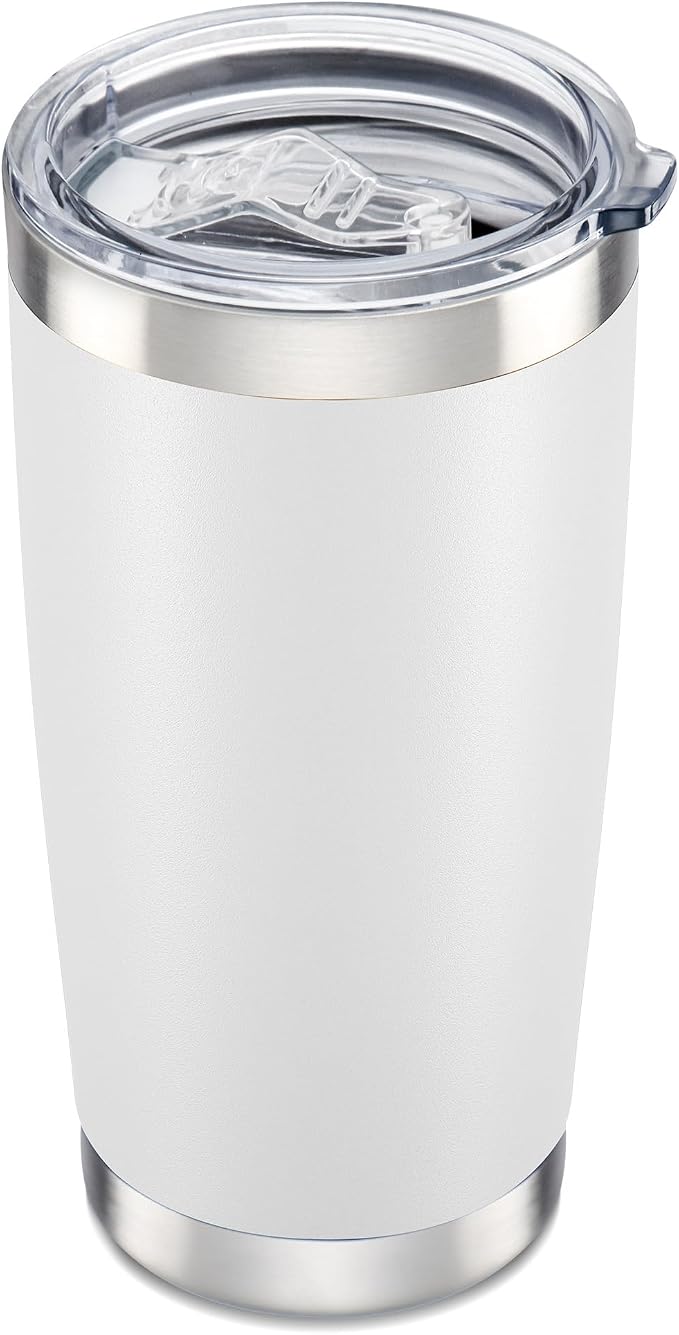 20 oz Tumbler with Lid Stainless Steel Insulated Tumblers Cups Travel Mug | by Orebigo