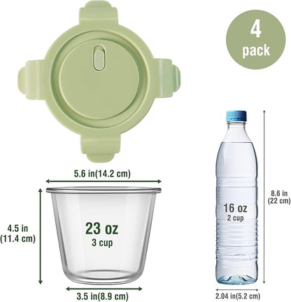 3Cup/23oz Glass Meal Prep Containers - Image 8