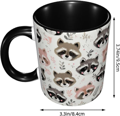 Raccoon Coffee Mug 11 Ounce Mugs Ceramic Tea Cup Drinking Water Cups | Novelty - Image 3