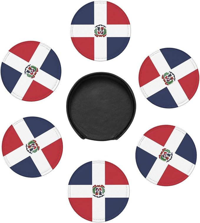 Dominican Flag Coasters for Drinks - Image 7