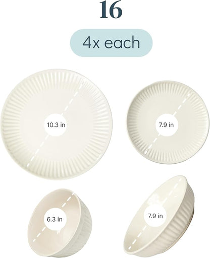 16 Piece Stoneware Dinnerware Set - Image 3