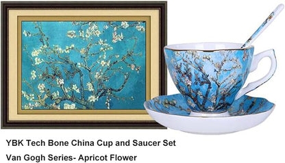 Bone China Cup &Saucer Set, 7oz- Van Gogh's Paintings - Image 2