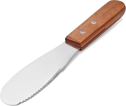 New Star Foodservice 43006 Wood Handle Butter Spreader - Image 3