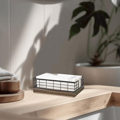 Elegant Wooden Base Paper Holder – Stable, Durable, and Stylish Kitchen Dispenser