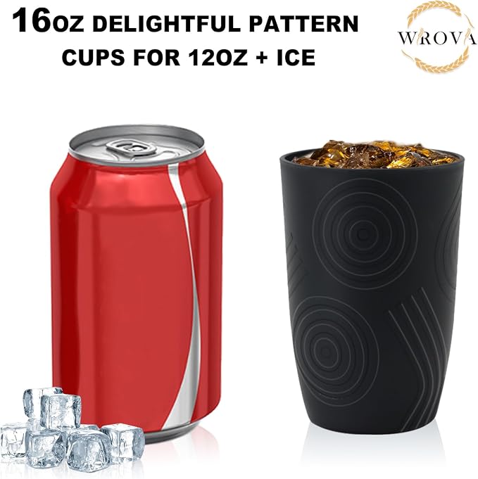 Wrova Wheat Straw Cups 16oz set of 8 - Image 4