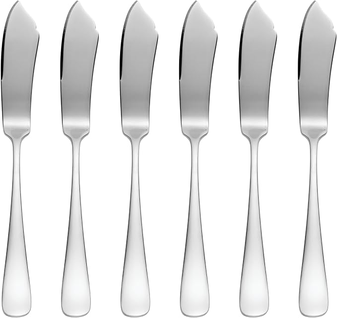 Hampton Forge SFB04M06BK Skandia Stark 6 Piece Butter Knife Set by HamptonForge