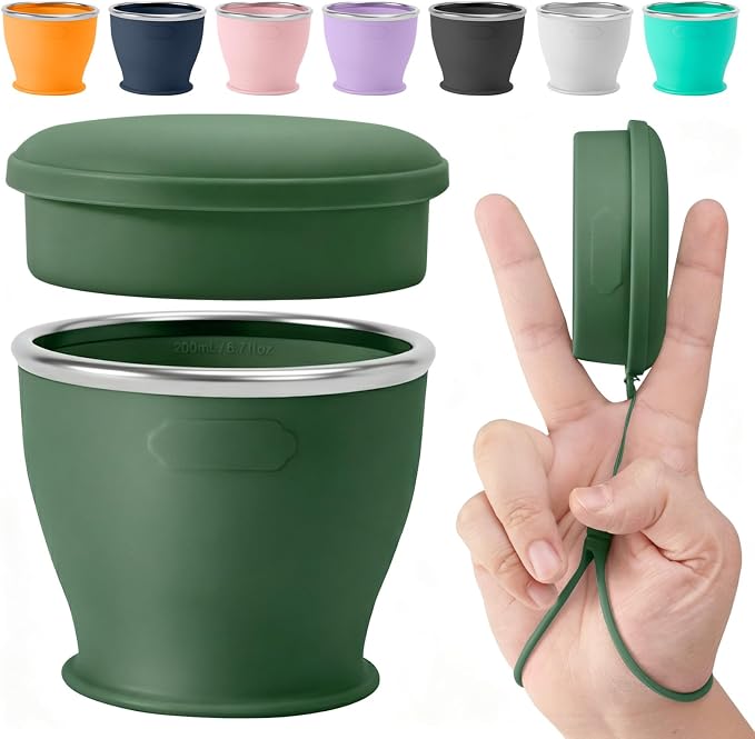 Collapsible Travel Cup, BPA-Free Reusable Water Cup | Lightweight Drinking Cups by SINYON