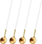 9 Inches Satin Gold Stainless Steel 18/10 Iced Teaspoons by DEHOVKitchen