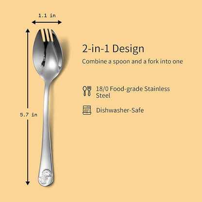 Alata Mini Sporks, 5.7 Inches Salad Forks - Image 2