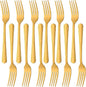 12 Pieces Dinner Fork, Stainless Steel Silverware Forks, 7.1 Inches Metal Fork by KitchenDining