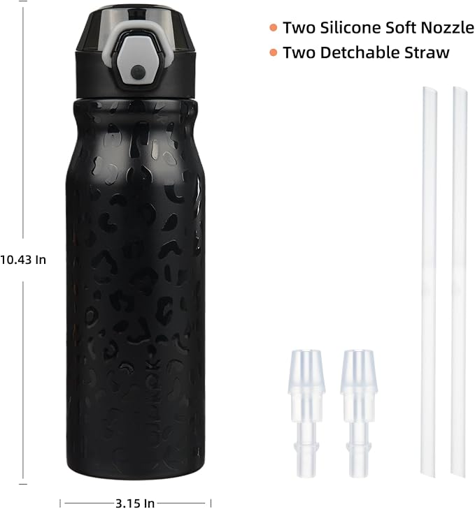 BJPKPK 25 oz Insulated Water Bottle, Stainless Steel Flask | Leak Proof Locking - Image 4