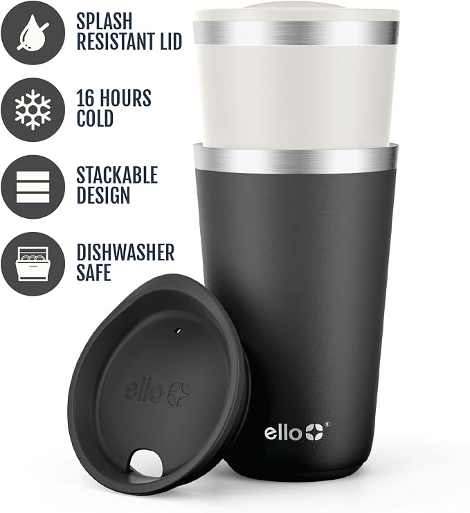 Ello 16oz Stainless Steel Stacking Cups - Image 3