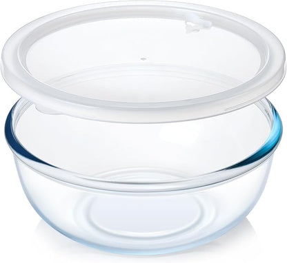 NUTRIUPS 6 QT Large Glass Mixing Bowl by NUTRIUPS