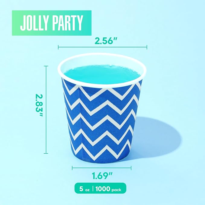 1000 Pack 5oz Paper Cups, Small Mouthwash Cups, Cold Beverage Drinking Cup - Image 2