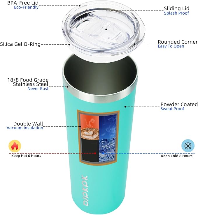 BJPKPK 20 oz Skinny Tumbler - Image 2