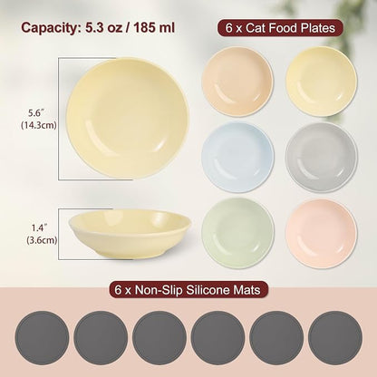 Ceramic Cat Food Bowl Set - Image 2