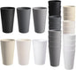 HEYCOME 24 Pcs Unbreakable Plastic Cups Set, 20 oz Reusable Plastic Cups by StayHealthyStayHappy
