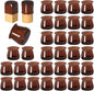 32 Pcs Silicone Chair Leg Floor Protectors for Hardwood Floors, Brown Felt Bottom Chair Leg Covers, Free Moving Table Leg Covers, Stool Leg Protectors Caps（Large fit : 1.3'' - 2''）