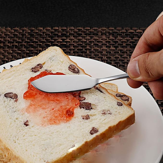 AOOSY Butter Knife, Cute Mini 5.91In Stainless Steel Cheese Knife, Packs of 6 | - Image 4
