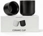 Espresso Cups Set of 2-3oz Demitasse Mugs Modern Thick Walled Durable Ceramic by Unknown