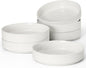 E-far Pasta Bowls Set of 6, 35oz Large Salad Bowl Plate by E-far