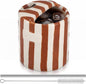 1 Pack Ceramic Coffee Mug with Sip Hole Espresso Cup 10oz with Straws Retro by Ferrochef