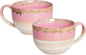 Ceramic Jumbo Coffee Mug Set of 2, 23 Oz, Large Mug Soup Bowls by Bosmarlin