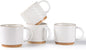 GBhome 6 OZ Stackable Coffee Mugs Set of 4, Ceramic Coffee Cups Set | 4 by GBhome