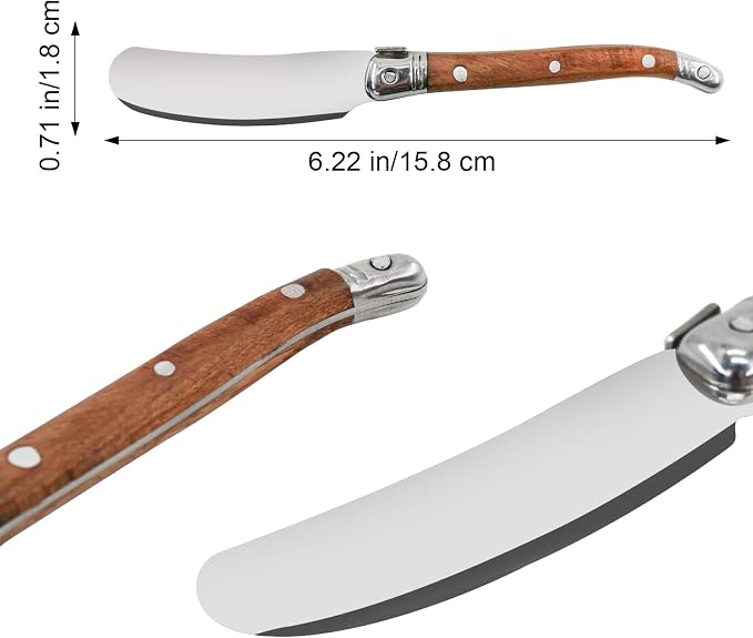 VANRA Butter Spreader Knife Set 4-Piece Stainless Steel Cheese Knife Set Small - Image 5