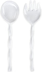 Ruffle Melamine Salad Servers, 1 Salad Fork by Q+Squared