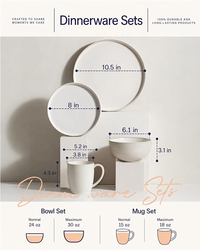 Getstar Dinnerware Sets, Plates and Bowls Sets - Image 3