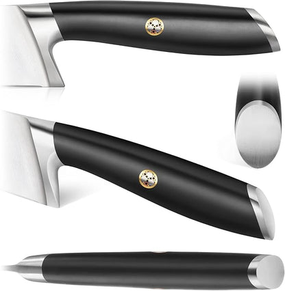 Cangshan L Series 4-Piece Fine-Edge Steak Knife Set, Forged German Steel, Black, 1026931