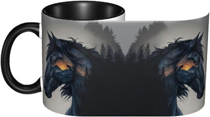 FyLybois Horse Coffee Mug 11 Ounce Mugs Ceramic Tea Cup Drinking Water Cups | - Image 4