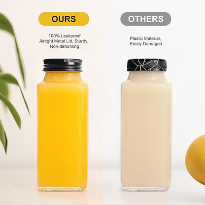 15 Pack 8 oz Glass Juice Bottles - Image 2