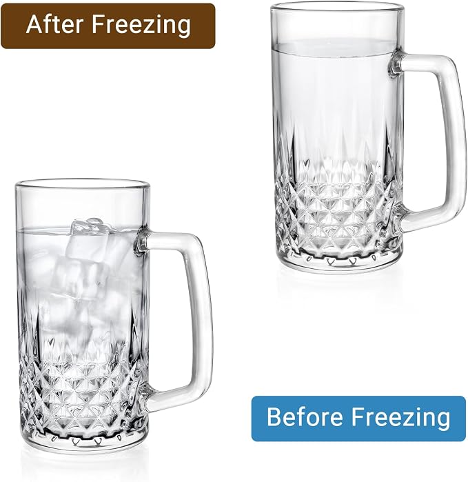 4 Pack Beer Mugs For Freezer, Double Wall Insulated Glasses – Freezer Mugs - Image 6
