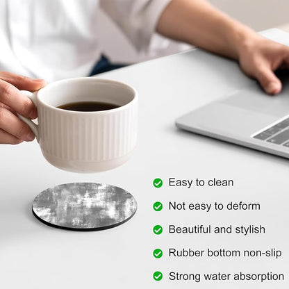 Modern Minimalist Coasters Set of 6, Absorbent Coasters - Image 4