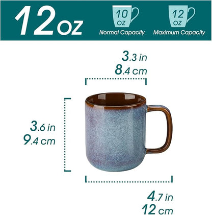vancasso Coffee Mugs Set of 6, 12 Oz Ceramic Coffee Cups - Image 2