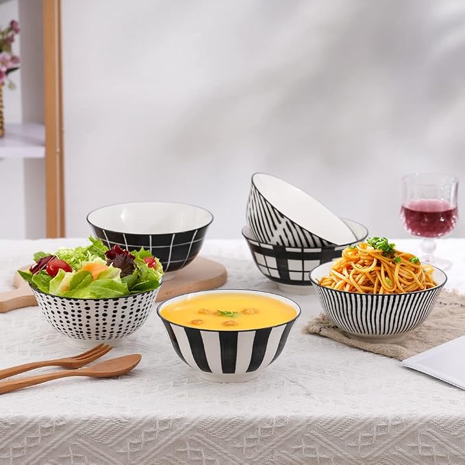 Cereal Bowl Porcelain Soup Bowls - Image 4