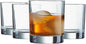 Le'raze Set of 12 Heavy Base Rocks Glass Cups, Elegant Old Fashioned Drinking by LERAZE