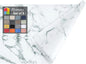 Homaxy Faux Leather Heat Resistant Placemats for Dining Table Set of 8, Waterproof Wipeable Washable PU Table Mats, Easy to Clean Anti-Slip Place Mats, 11.8" x 17", Marble